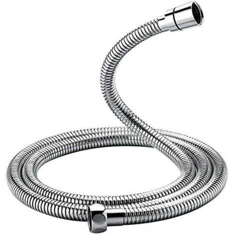 ZVD Flexible de douche universel (1,5M), flexible de douche anti-torsion et anti-vrillage, acier inoxydable/chromé