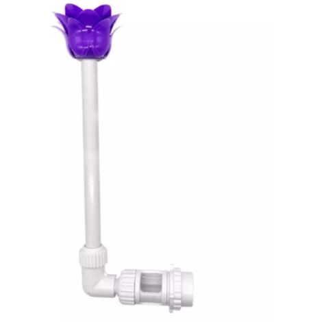 ZVD-Fuente de loto morado con lavabo de doble rosca
