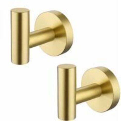 ZVD ganchos de pared Triomphe para toallas, ganchos para baño, perchero de acero inoxidable 304, color dorado mate, para almacenamiento de toallas.