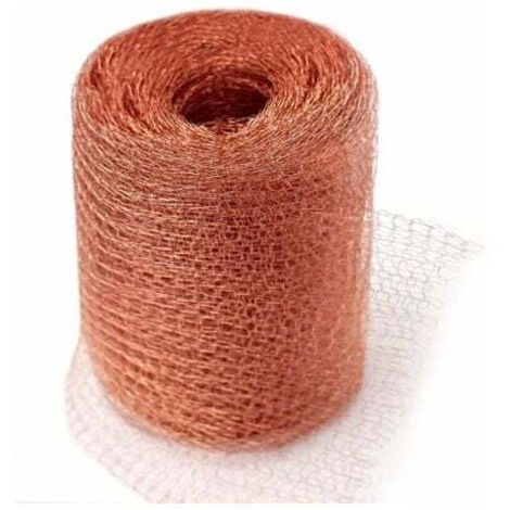 ZVD- Grillage Anti Rongeur de Haute Qualité, 100% Cuivre Anti Limace Escargot Souris Rat Oiseaux Nematodes Ferramol, Filet de Cuivre Tricot pour l'intérieur, Le Jardin(6 Mètres)