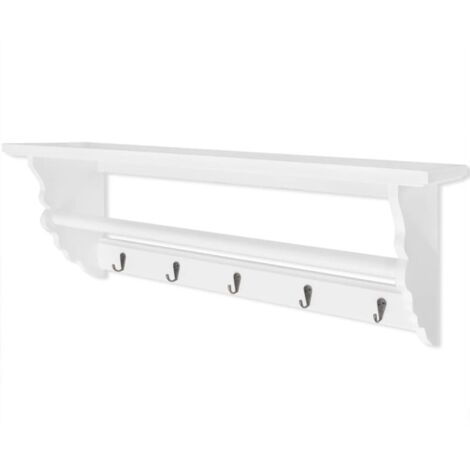 ZVD INLIFE Porte-manteau PFDM blanc style baroque