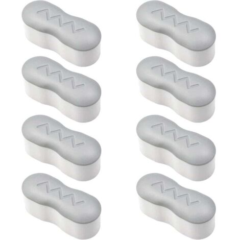 ZVD Juego de 8 protectores para asiento de inodoro con adhesivo fuerte, universales, para el hogar, hotel y restaurante.