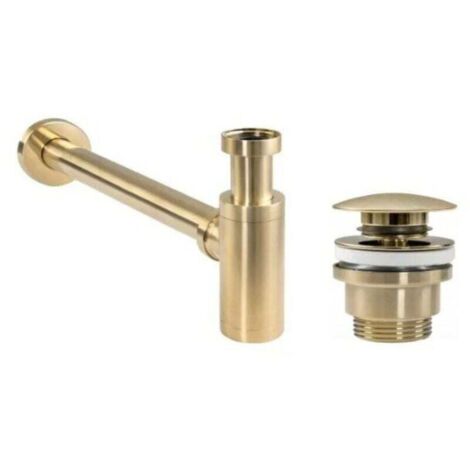 ZVD Kit siphon et drain en or brossé