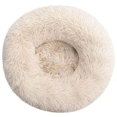 ZVD Lit pour Chat, Coussin Moelleux, Doux Lavable pour Chiens Chats (Marron Clair, 50 cm)
