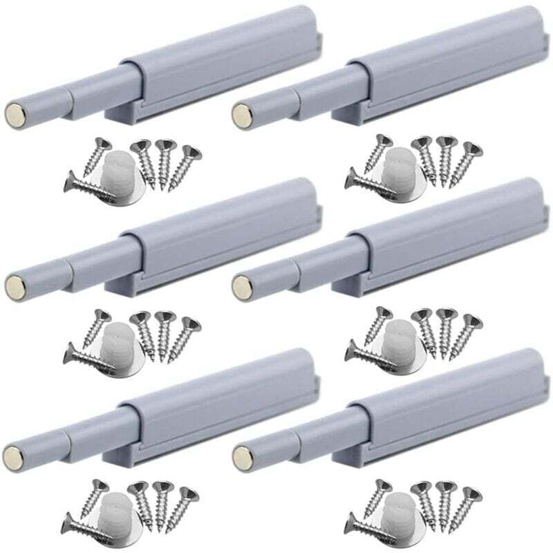 ZVD - loquets de porte magnétiques à libération tactile pour placard, vitrine, par pression pour ouvrir/fermer la porte avec une seule touche (6