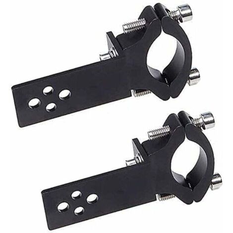 ZVD Lot de 2 colliers de serrage pour tube de fourche de moto - Installation horizontale/verticale - Montage de barre lumineuse LED - 22 mm-36 mm