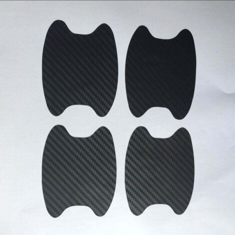 ZVD Lot de 4 autocollants extérieurs de voiture, film de protection résistant aux rayures, universel, s'adapte à la plupart des véhicules (noir)