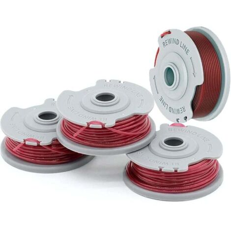 ZVD Lot de 4 bobines de fil de rechange 5306-20 pour coupe-bordures Gardena 9844, 9845, 9824 – Ø 1,6 mm Longueur 10 m