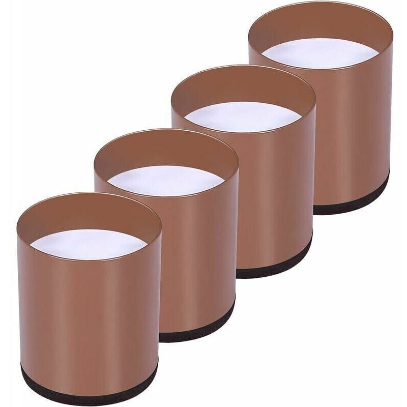 Lot de 4 Rehausseur Pieds de Lit Acier Carbone, Risers de Meubles Ajoutent Hauteur de 5CM,phe, Rehausseurs de Table, Chaise ou Canapé, Gain d'Espace