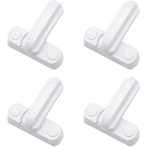 ZVD-Lot de 4 Serrures Loquets Bloque Poignee Sécurité Domestique Supplémentaire Remplacement Pour Maison Portes Placards Fenêtres
