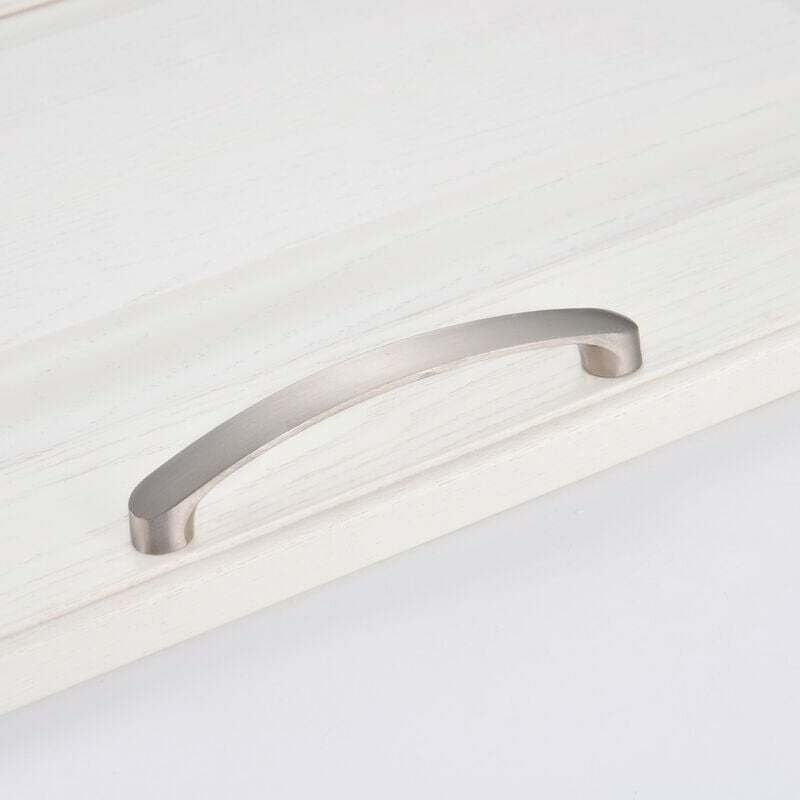 ZVD - Lot de 5 Poignée Meuble Cuisine En Nickel Brossé Poignée d'armoire Poignée Meuble-Poignées Tiroirs Cuisine Inox(Centre à Centre 160mm)