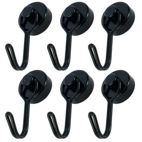 ZVD Lot de 6 crochets magnétiques pour cintres magnétiques robustes