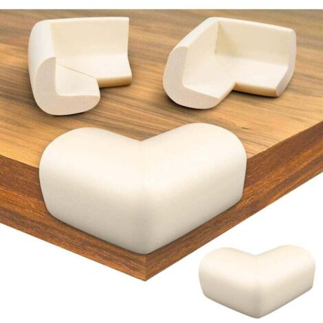 ZVD-Lot de 8Protection Coin de Table,Mousse Souple Protection Angle Sécurité Bébé Angle Droit Anti-Chocs Protege de Coins avec Résistant Adhésifs pour Tables et Tout Meubles Pointus(Pas d'