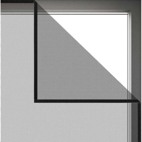 ZVD Moustiquaire de fenêtre DIY avec ruban adhésif, filet de rideau de porte anti-insectes et anti-moustiques, 150X150cm, noir