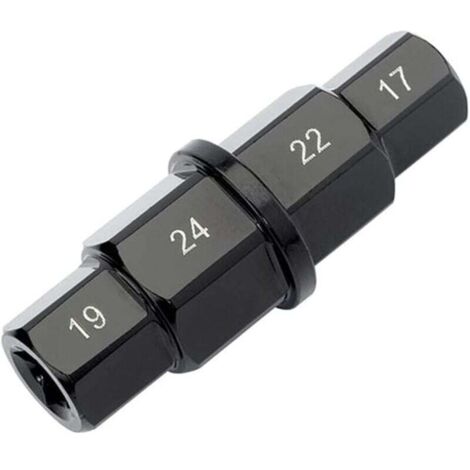 ZVD-Outil d'Axe Hexagonal Moto, 17-24 mm pour Démontage de Roue Avant, Clé à Douille pour Honda, Kawasaki, Suzuki
