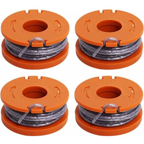 ZVD panthem Coupe-herbe Coupe-herbe Cordon Bobine Ligne Compatible avec Mac Allister MGTP18Li, 10ft 1,65 mm Autofeed Strimmers Bobines de rechange (4 paquets)