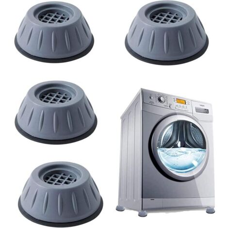 ZVD Patins anti-vibrations caoutchouc antidérapant, 4 Pièces Tampons À Pied Machine À Laver Anti Vibration Tampon, pieds de machine à laver,universel pour lave-linge et sèche-linge.