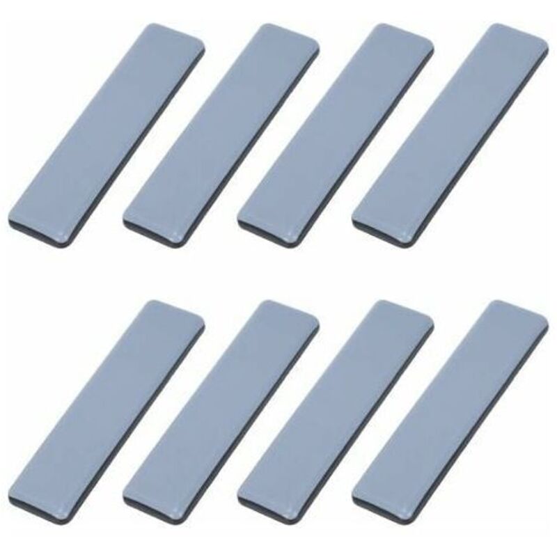 ZVD - Patins Meubles Lourds Patins Téflon Auto-adhésif Rectangle Anti-vibration Patins Glisseurs pour Meubles Bleu/Black Dérapage Super planeurs (8