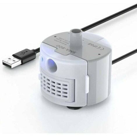 ZVD-Pompe de Fontaine à Eau pour Chat avec Lumière LED, Ultra Silencieuse, Longue Durée de Vie, Etanche IP68