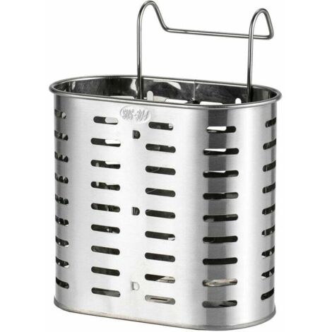 ZVD Porte-couverts de cuisine en acier inoxydable 304 porte-baguettes porte-baguettes suspendu vertical panier de rangement