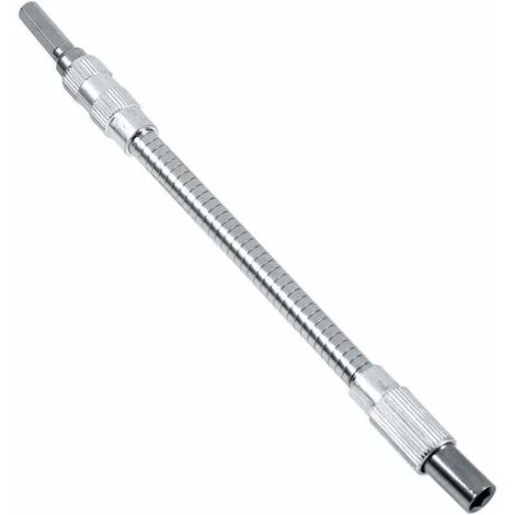 ZVD Porte-embout de tournevis, Tiges flexibles de tournevis, extension tournevis porte embout magnetique Rallonge de 6,35 mm, Tige flexible,20CM