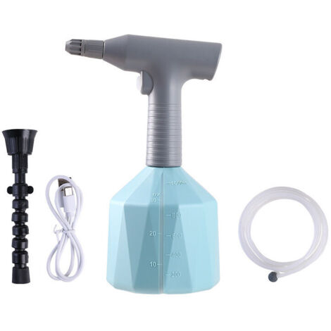 ZVD-Pulvérisateur électrique avec buse de brumisation, arrosoir portable pour pelouse et jardin (bleu 1 L)