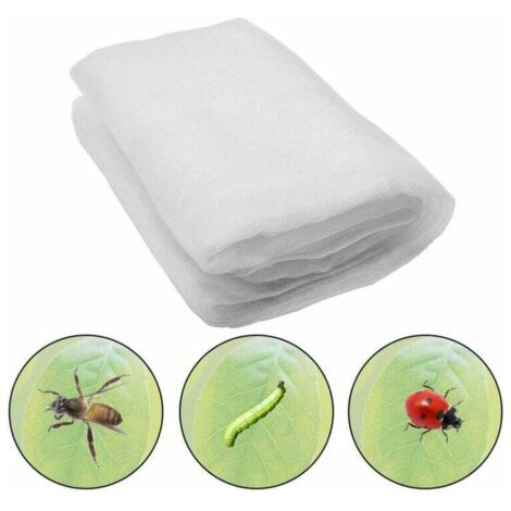 ZVD Red antiinsectos de 60 mallas (6 x 2,5 m), malla antiinsectos para plantas, mosquitera para jardín, red protectora para plantas y frutas.