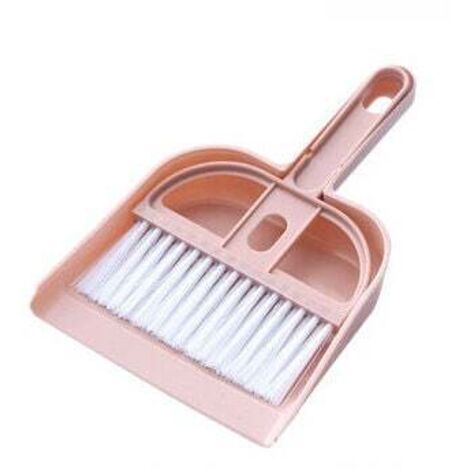 ZVD (Rose)Petit balai et pelle à poussière pour la maison Mini pelles à poussière avec ensemble de brosse