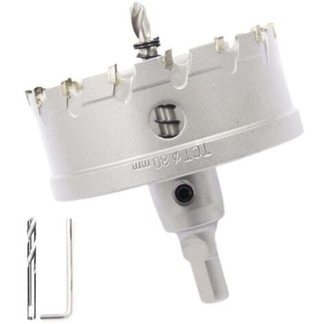ZVD Scie cloche bimétallique en carbure 3-1/8"(80mm) robuste de qualité industrielle coupe trou en acier inoxydable