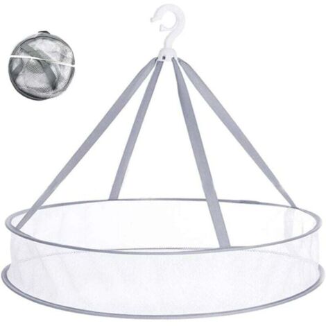 ZVD Séchoir à linge pliable en maille à suspendre pour pull, lingerie, jouets, herbes aromatiques