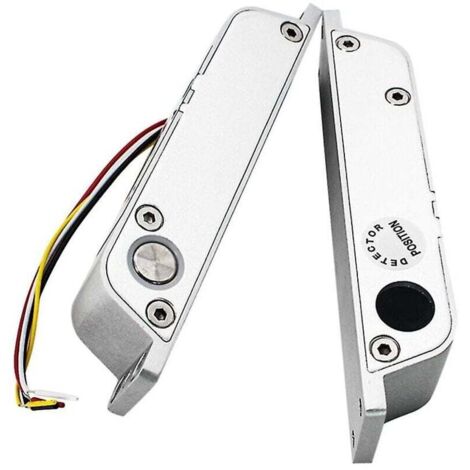 ZVD Serrure électrique à 4 fils DC12V Serrure électronique à mortaise Serrure de porte en bois Serrure de porte Lron