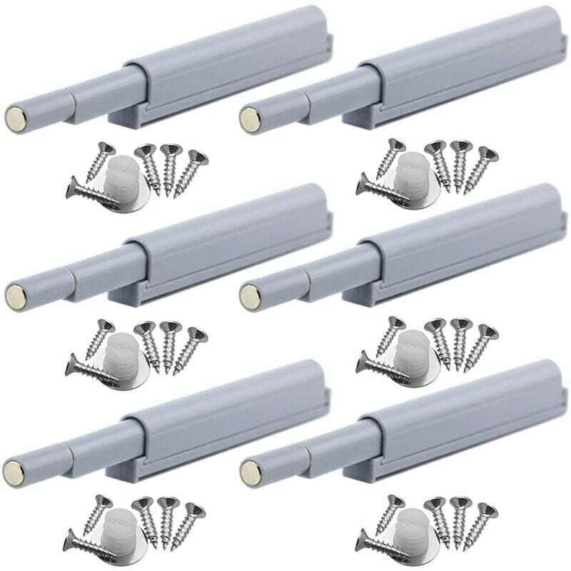 ZVD - Serrures de porte magnétiques à déclenchement tactile pour armoires, vitrines, portes ouvertes/fermées d'une seule touche (6 pièces)
