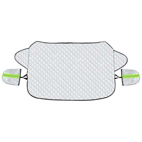 ZVD SHINING HOUSECouverture Pare Brise Voiture Protection Pare Brise Hiver Protege Pare Brise Magnétique Universelle Couverture Repliable pour Bache Voiture Anti Givre Neige UV Poussière Pluie (147x10