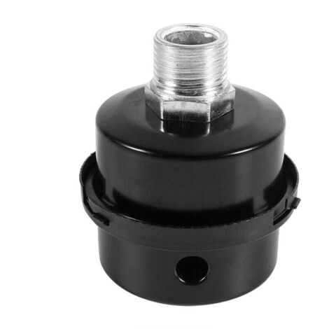 ZVD Silencieux compresseur d'air, petite pompe à air, accessoires, coque en fer avec filtre, silencieux, filetage 4 points 20mm