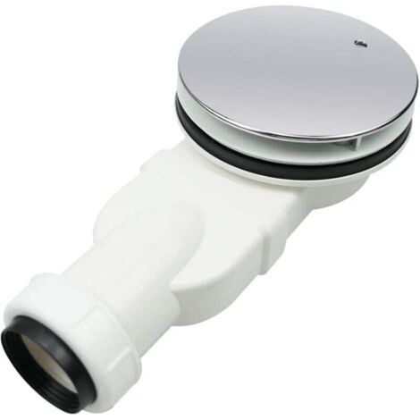 ZVD Siphon de douche à profil bas en ABS plaqué chrome Siphon fin 90 mm Débit d'eau 32 L/min Siphon à profil bas Siphon latéral Ikodm