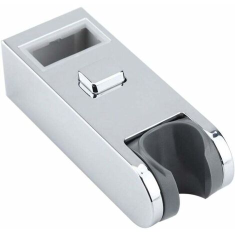 ZVD-Support de Poteau de Barre de Curseur de Support de Pommeau de Douche, Chromé Hauteur Réglable Support de Tête de Rail de Barre de Curseur de Support 30x15