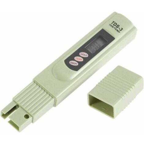 ZVD TDS-3 Testeur de qualité de l'eau potable Testeur numérique de température PPM Analyseur de stylo pour l'eau potable, la culture hydroponique, les aquariums, les piscines et les spas