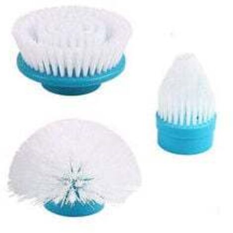 ZVD Têtes de brosse de rechange pour épurateur Hurricane Spin Scrubber avec ensemble multifonction de 3 (plat, dôme, coin) et adaptateur