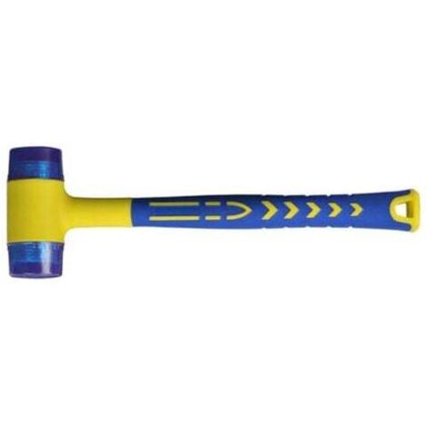 ZVD- Tigrezy Maillet caoutchouc, Marteau caoutchouc avec Manche en fibre de verre antidérapant, avec double face souple