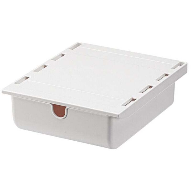 ZVD - Tiroir Sous Le Bureau, Tiroir Caché Auto-adhésif Sous La Table, Boîte De Rangement De Bureau, Rangement Sous Le Bureau Pour Stylos De Téléphone
