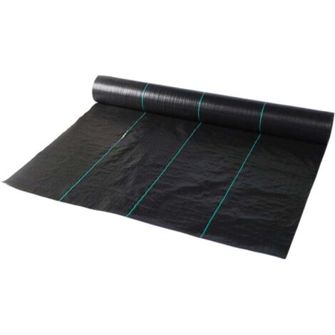 ZVD Toile de désherbage pour jardin, toile de couverture anti-mauvaises herbes, adaptée aux jardins agricoles (1 m x 15 m)