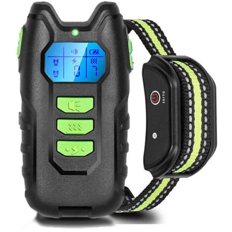 ZVD vert Collier de Dressage pour Chiens, Portée de 600 Mètres et Verrouillage de Sécurité du Clavier, Collier Électrique avec Modes Son, Vibration et Choc, Résistant à l'eau IP67 et Rechargeable