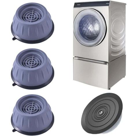 ZVD Washing Machine Feet, 4 Pieces Washing Machine Feet with Rubber Pad, Anti Vibration Washing Machine Feet for Washing Machines and Dryers, Anti Vibration Washing Machine Feet