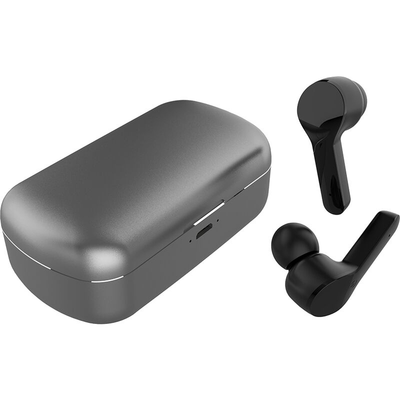 

ZW-T17 Auriculares inalambricos BT Sonido estereo Medio auricular interno Caja de carga de aluminio / Auriculares con control tactil para Android /