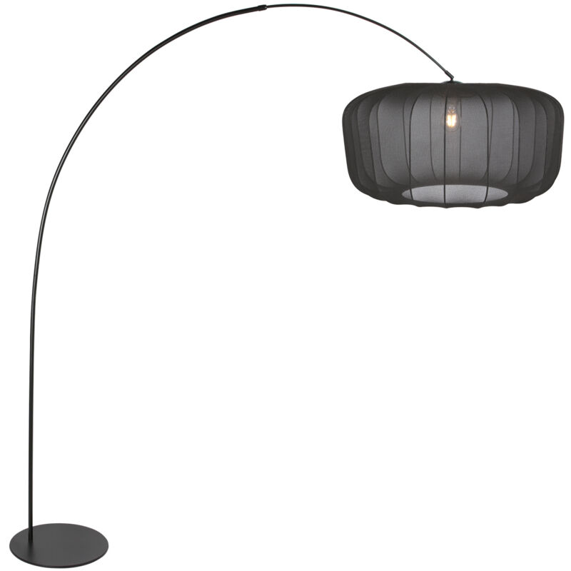 Anne Lighting - lampadaire - Curve - noir - métal textile - lampe Anne Lighting - lampadaire - Curve - noir - métal textile - lampe