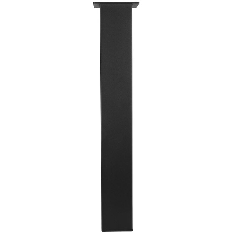 Pied de table carré noir - 100 x 100 x 720 mm