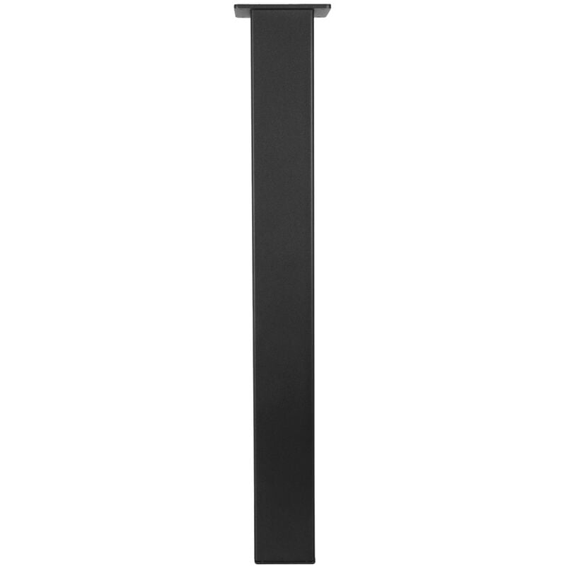 Pied de table carré noir - 80 x 80 x 720 mm