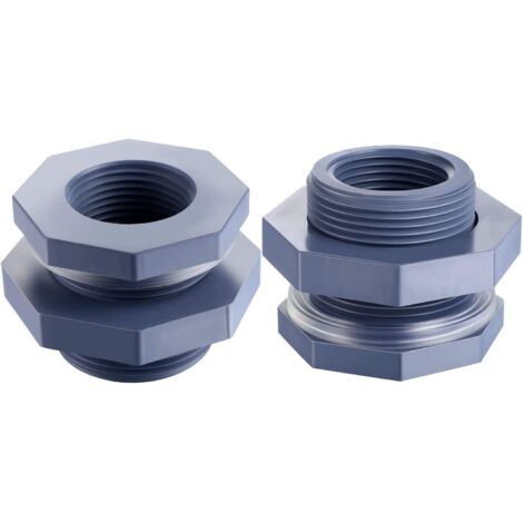 Zwei 1-Zoll (ca. 2,5 cm) große PVC-Trennwände für Aquarien und Regenwassernutzungsteiche.