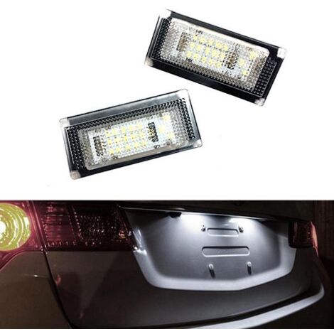 Zwei LED-Kennzeichenleuchten, 6000K Farbtemperatur, für MINI R50