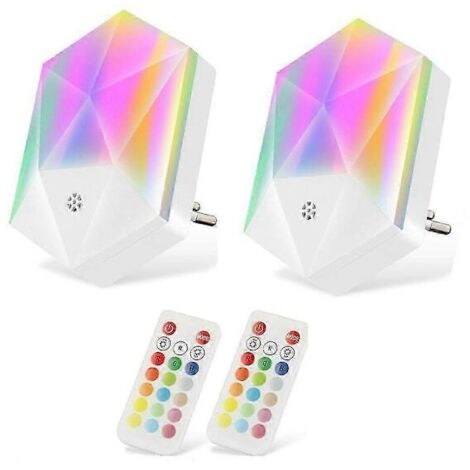 Zwei Nachtlichtfassungen mit Lichtsensor, LED-Nachtlichter für Kinder, geeignet für Kinderzimmer, Treppenhäuser, Schlafzimmer, Küchen und als Orientierungsbeleuchtung.